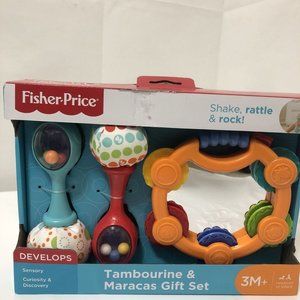 Baby Infant Gift Set Tambourine Maracas Rattles